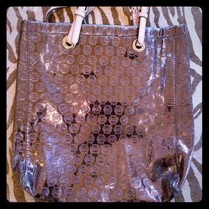 Michael Kors Bronze Metallic Tote Bag
